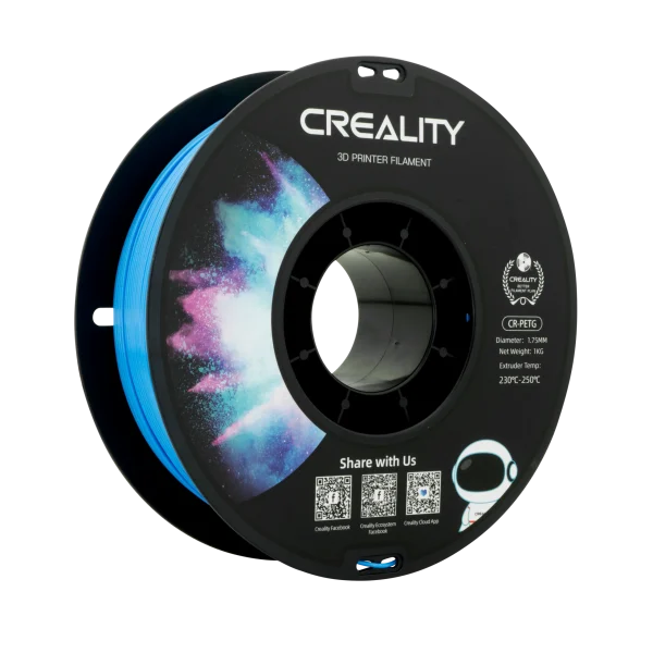 Creality PETG Technology Blue– Filament for 3D Printers, 1kg Roll